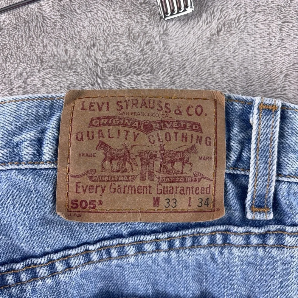 Vintage Levi's 505‎ Jeans Mens Size 33x34 Blue Denim USA Made 90s Classic